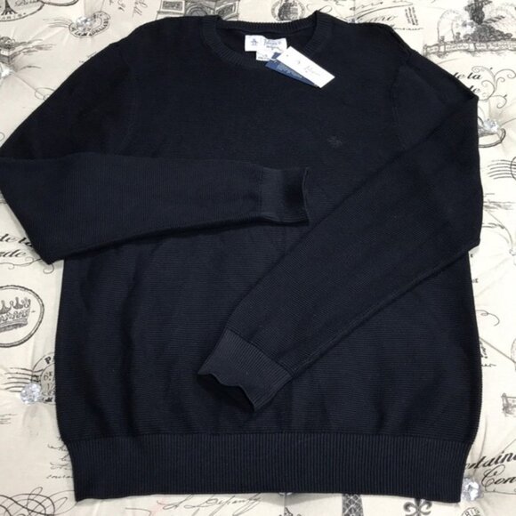 Original Penguin Ribbed Crew Neck Sweater - Picture 3 of 5